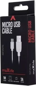 MAXLIFE MICRO USB FAST CHARGE CABLE 3A 1M MAXLIFE MICRO USB FAST CHARGE CABLE 3A 1M