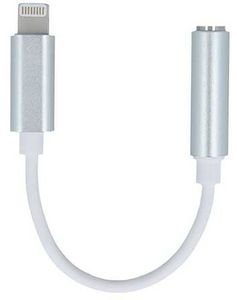 FOREVER ADAPTER AUDIO JACK 3,5MM - LIGHTNING WHITE