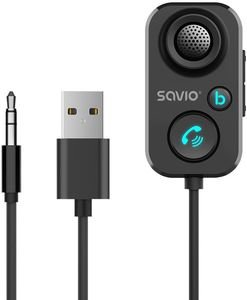 SAVIO TR-13 AUX TRANSMITTER WITH HANDS-FREE FUNCTION