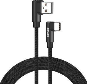 SAVIO CL-164 REVERSIBLE FAST CHARGING CABLE USB C  USB A 2M