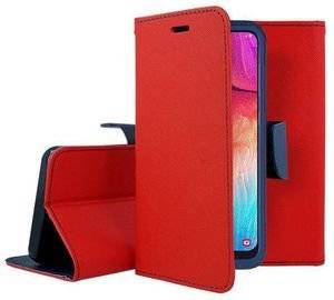 FANCY BOOK FLIP CASE FOR XIAOMI REDMI NOTE 9 RED/NAVY