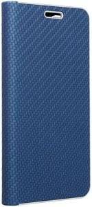 FORCELL LUNA CARBON FLIP CASE FOR SAMSUNG GALAXY A12 BLUE