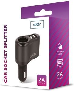 SETTY CAR SOCKET SPLITTER RGS-01 2X USB 2A SETTY CAR SOCKET SPLITTER RGS-01 2X USB 2A