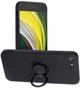 FORCELL SILICONE RING CASE FOR IPHONE 7 / 8 / SE 2020 BLACK