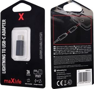 MAXLIFE LIGHTNING TO USB-C ADAPTER MAXLIFE LIGHTNING TO USB-C ADAPTER
