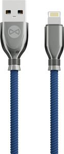 FOREVER TORNADO 8-PIN LIGHTNING CABLE FOR IPHONE 1M 3A NAVY BLUE