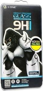 X-ONE LCD PROTECTOR SAMSUNG GALAXY S20 ULTRA 4D SMALL FOR CASES FULL FACE BLACK TEMPERED GLASS 9H