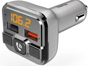 HAMA201631 BLUETOOTH FM TRANSMITTER FOR CAR RADIO, HANDSFREE DEVICE, 2 X USB PORT