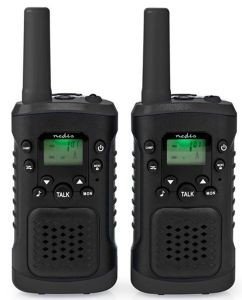 NEDIS WLTK0610BK WALKIE-TALKIE SET 2 HANDSETS UP TO 6KM FREQUENCY CHANNELS: 8 PTT / VOX BLACK