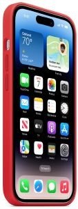 APPLE IPHONE 14 PRO SILICONE CASE WITH MAGSAFE RED MPTG3
