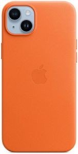 LEATHER CASE WITH MAGSAFE FOR APPLE IPHONE 14 PLUS ORANGE MPPF3