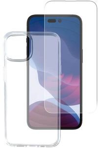 4SMARTS 360 STARTER SET WITH X-PRO CLEAR GLASS AND CLEAR CASE FOR APPLE IPHONE 14 PRO