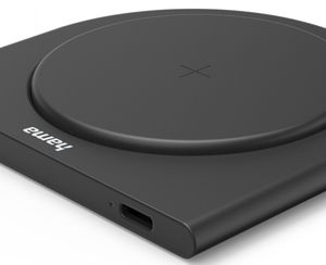 HAMA 187280 ECO-10 WIRELESS CHARGER, 10 W, WIRELESS SMARTPHONE CHARGING PAD, BLACK