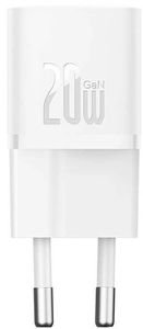 BASEUS MINI WALL CHARGER GAN5 20W WHITE BASEUS MINI WALL CHARGER GAN5 20W WHITE
