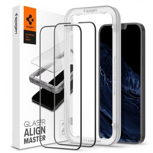 SPIGEN TEMPERED GLASS ALM GLASS FC 2-PACK FOR IPHONE 13 PRO MAX/ 14 PLUS BLACK