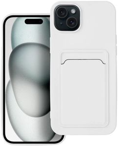 CARD CASE FOR IPHONE 15 PLUS WHITE