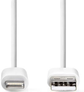 NEDIS CCGL39300WT20 LIGHTNING USB 2.0 CABLE, APPLE LIGHTNING - USB-A MALE 2.00M WHITE NEDIS CCGL39300WT20 LIGHTNING USB 2.0 CABLE, APPLE LIGHTNING - USB-A MALE 2.00M WHITE