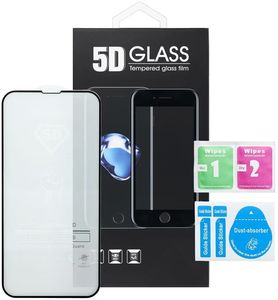 5D FULL GLUE TEMPERED GLASS FOR IPHONE 15 PLUS BLACK