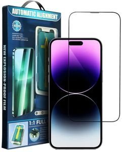 5D FULL GLUE TEMPERED GLASS FOR IPHONE 15 PRO BLACK + APPLICATOR 5D FULL GLUE TEMPERED GLASS FOR IPHONE 15 PRO BLACK + APPLICATOR