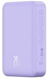 BASEUS WIRELESS POWERBANK QI 20000MAH MINI MAGNETIC MAGSAFE 20W PURPLE