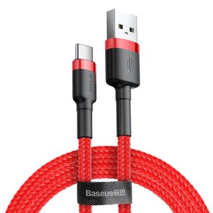 BASEUS CABLE CAFULE TYPE-C 3A 0.5M RED