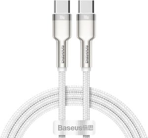BASEUS CABLE CAFULE USB TYPE-C TO USB TYPE-C 100W 1M WHITE