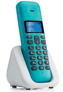 MOTOROLA T301T DECT CORDLESS PHONE TURQOISE GR