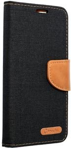 CANVAS BOOK CASE FOR IPHONE 15 PRO BLACK CANVAS BOOK CASE FOR IPHONE 15 PRO BLACK