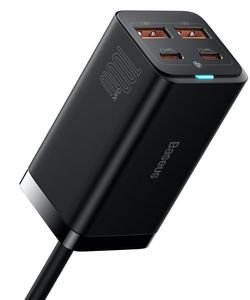 BASEUS GAN3 PRO DESKTOP FAST CHARGER 2X USB +X 2 TYPE-C 100WATT BLACK BASEUS GAN3 PRO DESKTOP FAST CHARGER 2X USB +X 2 TYPE-C 100WATT BLACK