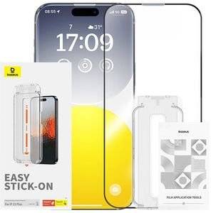 BASEUS IPHONE 15 PLUS SAPPHIRE TEMPERED GLASS 0.3MM