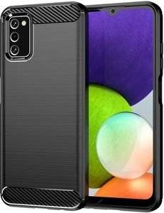 FORCELL CARBON BACK COVER CASE FOR SAMSUNG GALAXY A41 BLACK