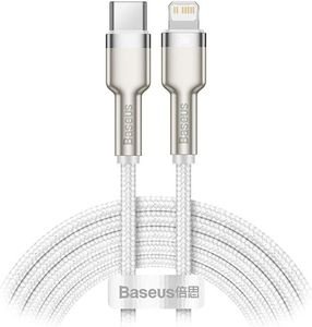 BASEUS CAFULE CABLE TYPE-C TO LIGHTNING 20W 2M WHITE