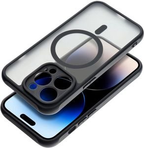FULL MATTE MAG COVER CASE WITH MAGSAFE FOR IPHONE 15 PRO MAX BLACK FULL MATTE MAG COVER CASE WITH MAGSAFE FOR IPHONE 15 PRO MAX BLACK