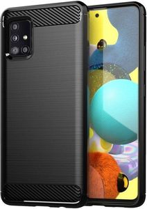 FORCELL CARBON BACK COVER CASE FOR SAMSUNG GALAXY A71 BLACK