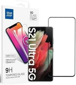 BLUE STAR TEMPERED GLASS FOR SAMSUNG GALAXY S21 ULTRA FULL FACE (FULL GLUE/SMALL SIZE) BLACK