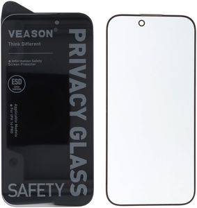 6D PRO VEASON PRIVACY GLASS FOR IPHONE 15 PRO BLACK