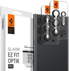 SPIGEN GLASS TR EZ FIT OPTIK PRO 2 PACK BLACK FOR SAMSUNG GALAXY S24 ULTRA