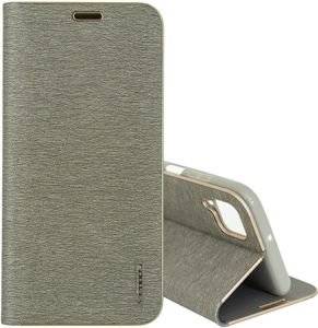LUNA BOOK FLIP CASE FOR SAMSUNG GALAXY A12 SILVER OEM