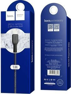HOCO X20 FLASH CHARGING DATA CABLE FOR LIGHTNING 1M BLACK