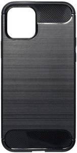 FORCELL CARBON BACK COVER CASE FOR IPHONE 12 / 12 PRO BLACK