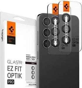 SPIGEN GLASS EZ FIT OPTIK PRO 2 PACK BLACK FOR SAMSUNG GALAXY S23/S23+/S24