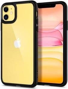 SPIGEN ULTRA HYBRID BACK COVER CASE FOR APPLE IPHONE 11 MATTE BLACK