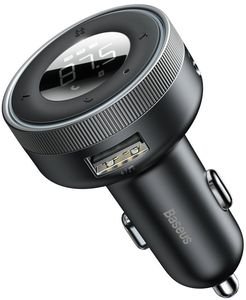 BASEUS ENJOY CAR WIRELESS MP3/FM-TRANSMITTER CAR CHARGER BLACK