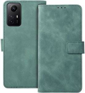FORCELL TENDER BOOK CASE FOR XIAOMI REDMI NOTE 12S GREEN
