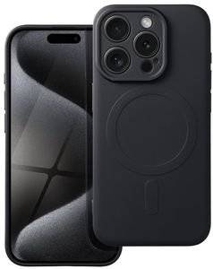 SILICONE MAG COVER CASE WITH MAGSAFE FOR IPHONE 15 PRO BLACK