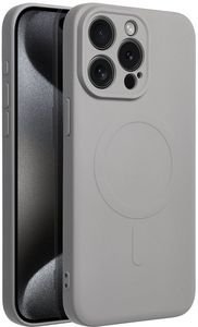 SILICONE MAG COVER CASE WITH MAGSAFE FOR IPHONE 15 PRO MAX GREY TITANIUM SILICONE MAG COVER CASE WITH MAGSAFE FOR IPHONE 15 PRO MAX GREY TITANIUM