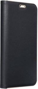 FORCELL LUNA BOOK FLIP CASE GOLD FOR SAMSUNG GALAXY S21 BLACK