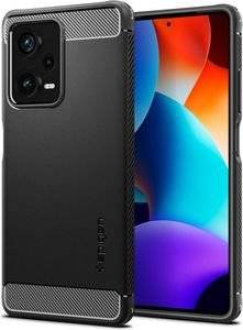 SPIGEN RUGGED ARMOR BLACK FOR XIAOMI REDMI NOTE 12 PRO+ 5G