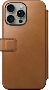 NOMAD MODERN LEATHER FOLIO ENGLISH TAN FOR IPHONE 15 PRO MAX NOMAD MODERN LEATHER FOLIO ENGLISH TAN FOR IPHONE 15 PRO MAX