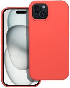 SILICONE CASE FOR IPHONE 15 PEACH SILICONE CASE FOR IPHONE 15 PEACH